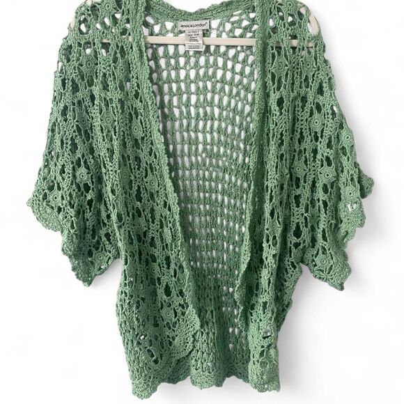 Jessica London Sweaters - Jessica-london Women's Green Cardigan